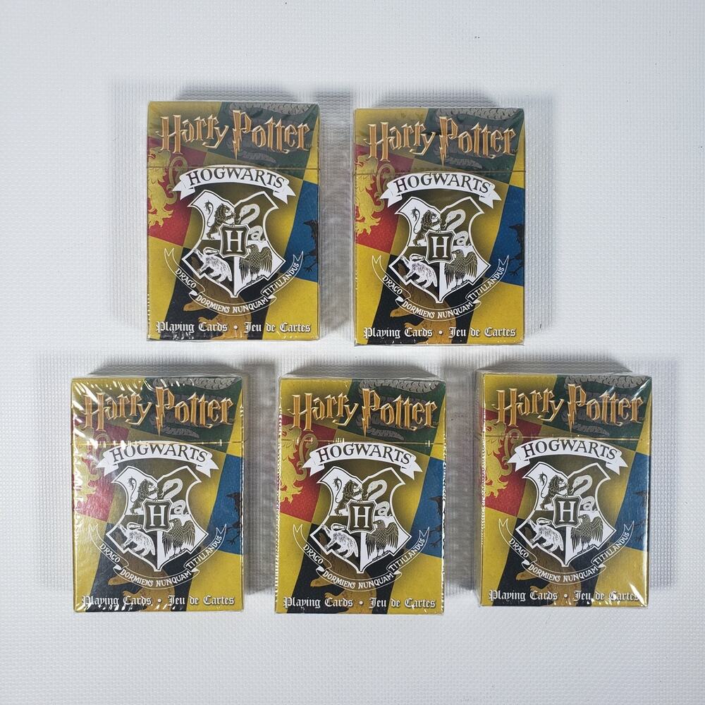 LOT OF 5 WIZARDING WORLD HARRY POTTER HOGWARTS PLAYING CARDS RARE COLLECTIBLE